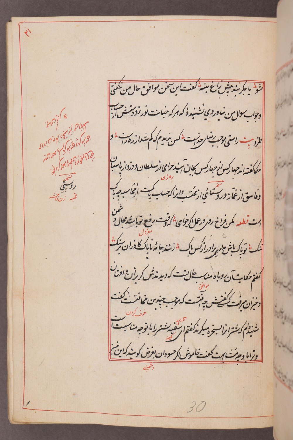 Folio 21 recto (30 a)